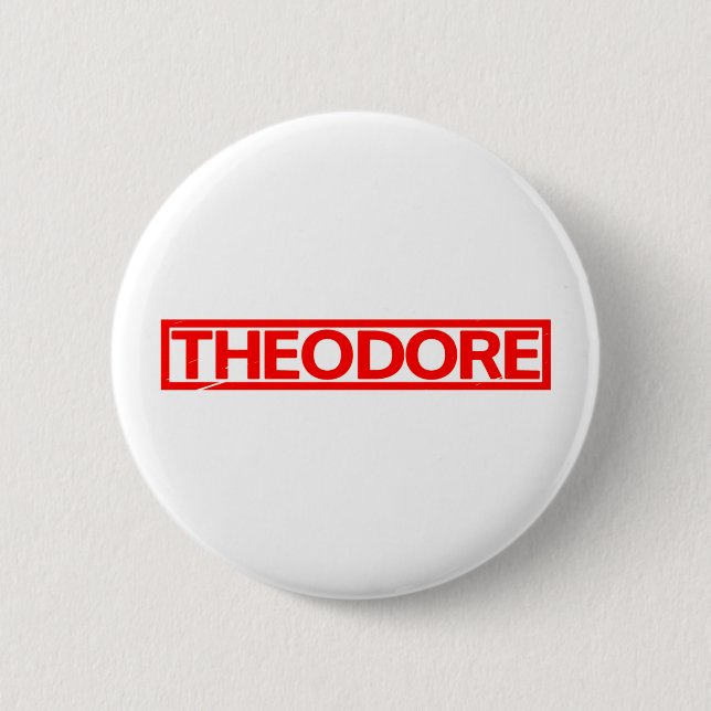 Chapa Redonda De 5 Cm Sello Theodore (Anverso)