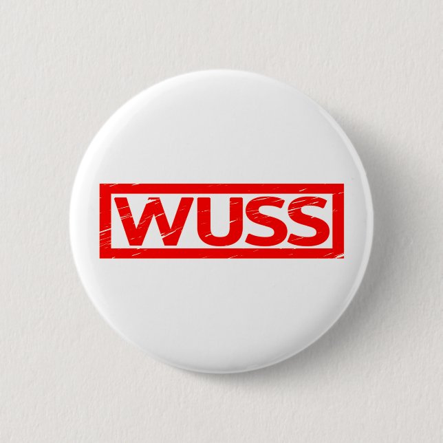 Chapa Redonda De 5 Cm Sello Wuss (Anverso)