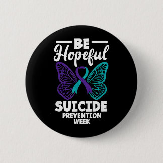 Chapa Redonda De 5 Cm Semana de Prevención del Suicidio Sé Esperanzado