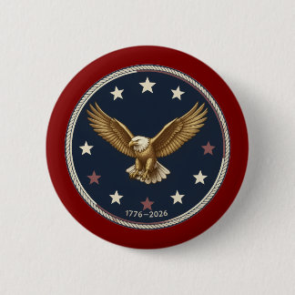 Chapa Redonda De 5 Cm Semiquincentennial USA 250 Anniversary Buttons