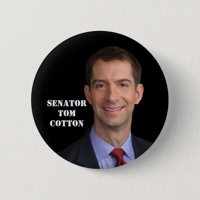 Chapa Redonda De 5 Cm Senador Tom Cotton (Anverso)
