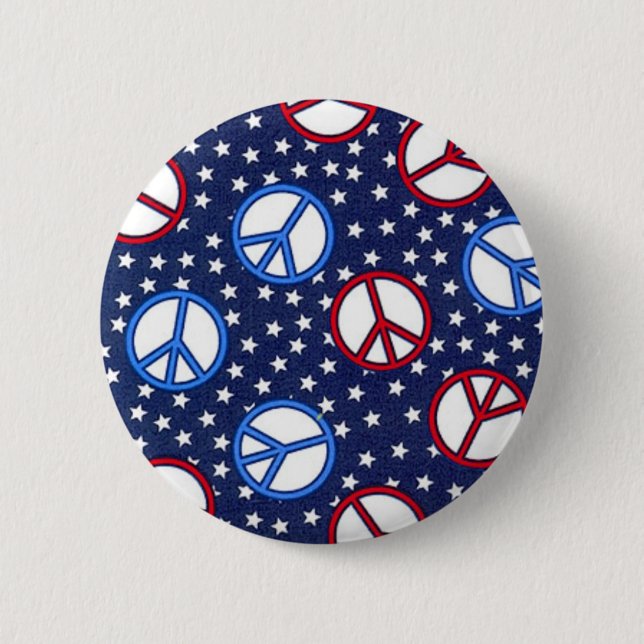 Chapa Redonda De 5 Cm Señales de paz (Anverso)