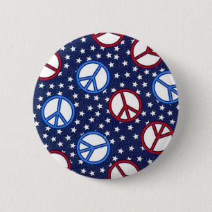 Chapa Redonda De 5 Cm Señales de paz