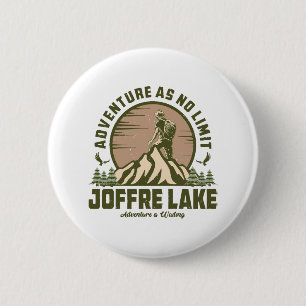 Chapa Redonda De 5 Cm Senderismo Retro Joffre Lake