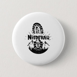Chapa Redonda De 5 Cm Senderista Niederau Tirol Austria Vacaciones 