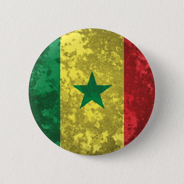 Chapa Redonda De 5 Cm Senegal (Anverso)