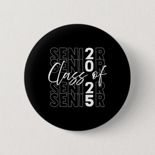 Chapa Redonda De 5 Cm Senior Cl Del Partido De Graduación Senior 2025