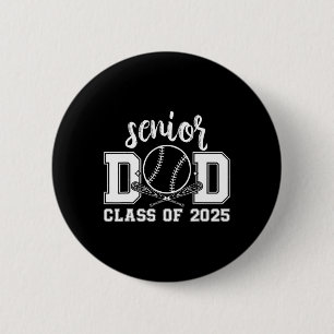 Chapa Redonda De 5 Cm Senior Dad Baseball 2025 Cl De 2025 Orgulloso Papá