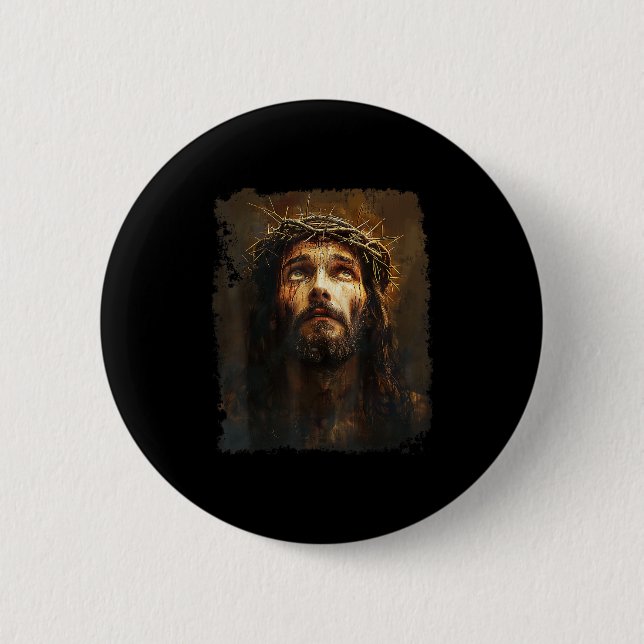 Chapa Redonda De 5 Cm Señor Jesucristo (Anverso)