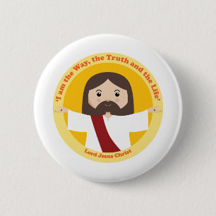 Chapa Redonda De 5 Cm Señor Jesucristo