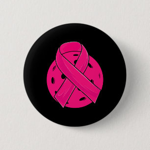 Chapa Redonda De 5 Cm Sensibilización de Picklebyl Pink Ribbon Picklebyl