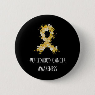 Chapa Redonda De 5 Cm Sensibilización sobre el cáncer infantil Cáncer in