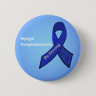 Chapa Redonda De 5 Cm Sensibilización sobre la Encefalomielitis Miálgica