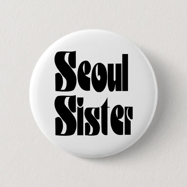 Chapa Redonda De 5 Cm Seoul Sister (Anverso)