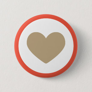 Chapa Redonda De 5 Cm Sepia Love