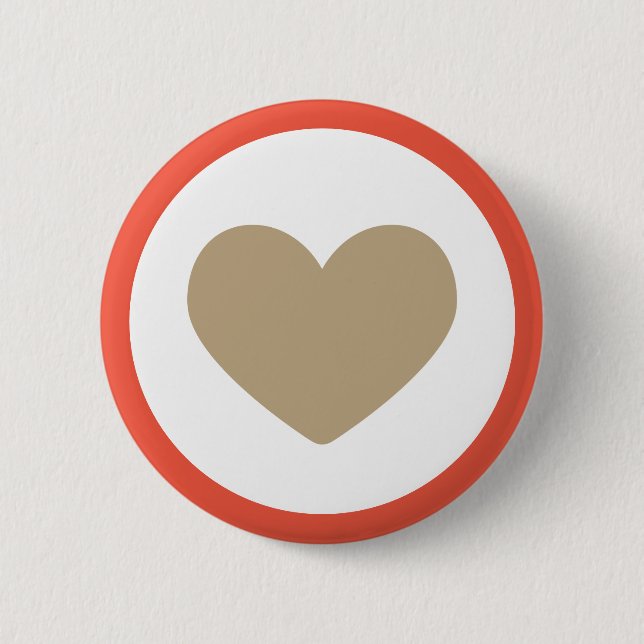 Chapa Redonda De 5 Cm Sepia Love (Anverso)