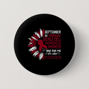 Chapa Redonda De 5 Cm Septiembre Es Mes Nacional De Concienciación Sobre