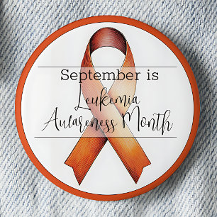 Chapa Redonda De 5 Cm Septiembre Mes de Conciencia sobre Leucemia