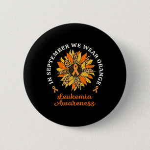 Chapa Redonda De 5 Cm Septiembre Usamos Awaren De Leucemia De Girasol Na