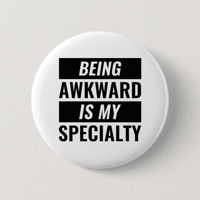 Chapa Redonda De 5 Cm Ser incómodo (Anverso)