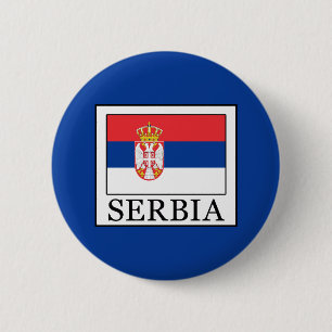 Chapa Redonda De 5 Cm Serbia