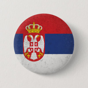 Chapa Redonda De 5 Cm Serbia