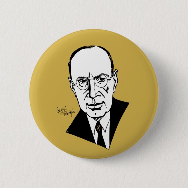 Chapa Redonda De 5 Cm Sergei Prokofiev (Anverso)