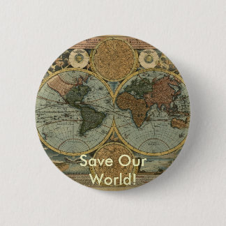 Chapa Redonda De 5 Cm Serie de mapas antiguos
