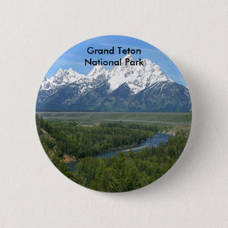 Chapa Redonda De 5 Cm Serie magnífica 8 del parque nacional de Teton