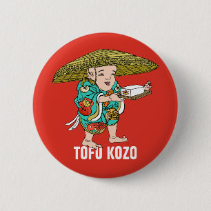 Chapa Redonda De 5 Cm Serie Yokai: Tofu Kozo