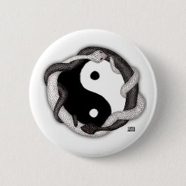 Chapa Redonda De 5 Cm Serpentes dobles