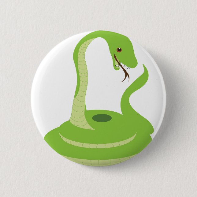 Chapa Redonda De 5 Cm Serpiente (Anverso)