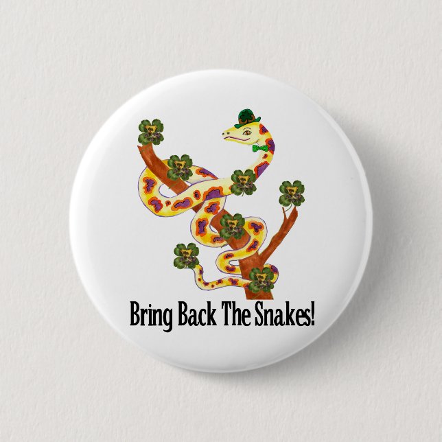 Chapa Redonda De 5 Cm Serpientes paganas (Anverso)