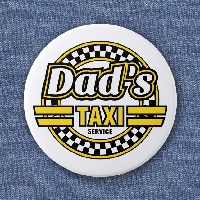 Chapa Redonda De 5 Cm Servicio de taxi de papá (Subido por el creador)
