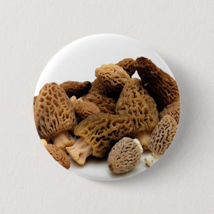 Chapa Redonda De 5 Cm Seta de la morilla