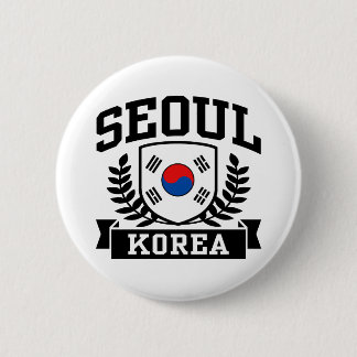 Chapa Redonda De 5 Cm Seúl Corea
