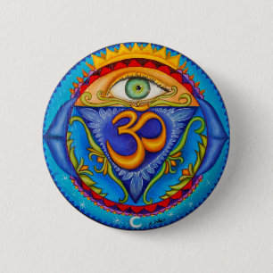 Chapa Redonda De 5 Cm Sexto chakra, tercer ojo