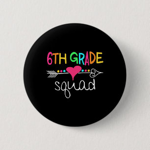 Chapa Redonda De 5 Cm Sexto Equipo Estudiantil de Sexto Grado del Sexto