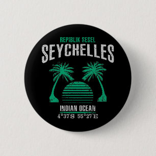Chapa Redonda De 5 Cm Seychelles