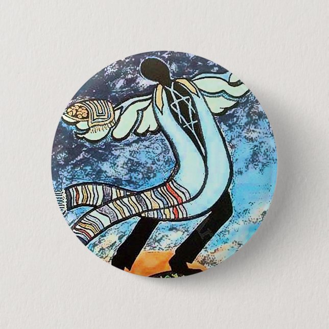 Chapa Redonda De 5 Cm Shabbat (Anverso)