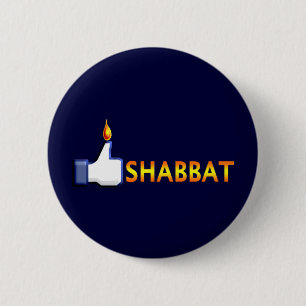 Chapa Redonda De 5 Cm Shabbat