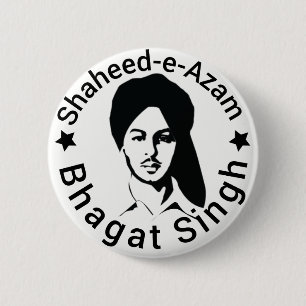Chapa Redonda De 5 Cm Shaheed-e-Azam Bhagat Singh