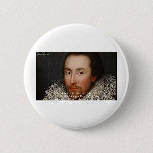 Chapa Redonda De 5 Cm Shakespeare "Amigos" Cita de sabiduría Regalos y T