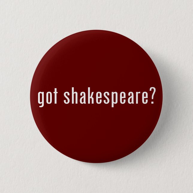 Chapa Redonda De 5 Cm ¿shakespeare conseguido? (Anverso)