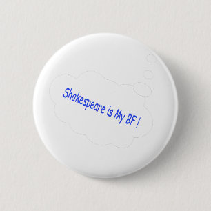 Chapa Redonda De 5 Cm Shakespeare es mi mejor amigo