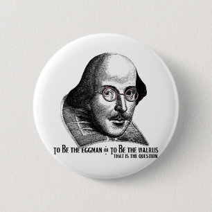 Chapa Redonda De 5 Cm Shakespeare Lennon II