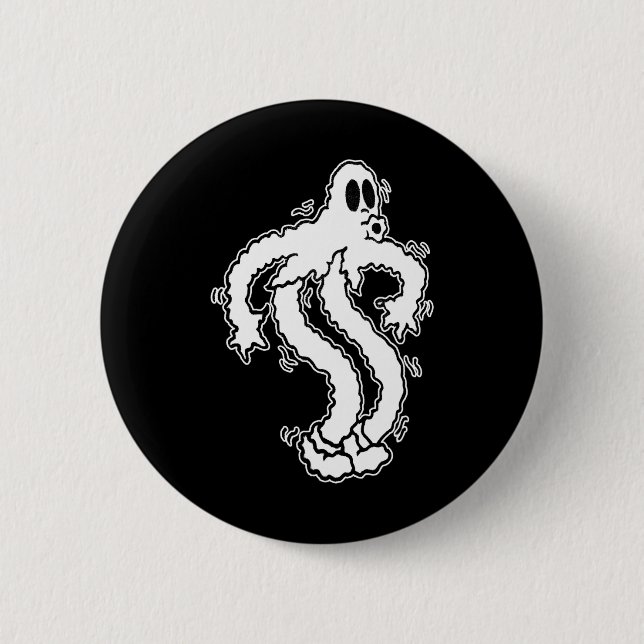 Chapa Redonda De 5 Cm Shakey Koko El Fantasma Fantasma Halloween S (Anverso)