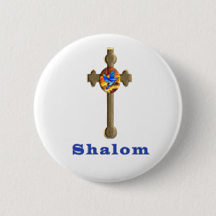 Chapa Redonda De 5 Cm Shalom