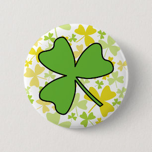 Chapa Redonda De 5 Cm Shamrock