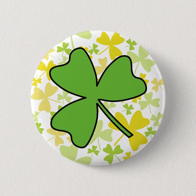 Chapa Redonda De 5 Cm Shamrock (Anverso)
